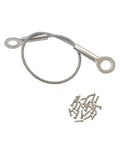 Heavy Duty 304 Stainless Steel Cabinet Door Restraint Cables Set Of 20 Comes Loaded With All Mounting Screws for installation