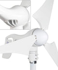 Wind Turbine Generator 400W 12V With Three Blade Nylon Carbon Fiber Blades For Home Use, Low Wind Speed Starting At Two Point Five Meters Per Second