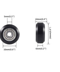 V Slot Gantry Plate Set With POM Wheels For Aluminum Extrusion 2 Pack 3D Printer Accessory Built For Smooth Precise And Efficient Motion On Your Rig Ideal For DIY 3D Printing Enthusiasts And CNC Projects Lightweight Durable Components Easy Install. 5mm bore, 10mm height wheel