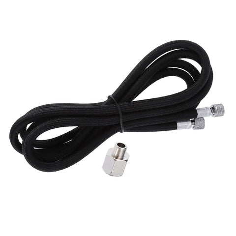 Quality EVA Airbrush Hose 1.8m Connects Air Compressor To Paint Sprayer Nail Art Tool With 1 8 Inch Female Fittings For Pros Wantin Real Durability And Zero Leaks While Painting Models Or Crafts Without Stopping Mid Project Due To Equipment Failure. Black 1.8m EVA airbrush hose with metal female fittings