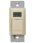 7 Day Astronomic Time Switch EI600C for single pole and 3 way, ivory color, no neutral wire required, easy to program