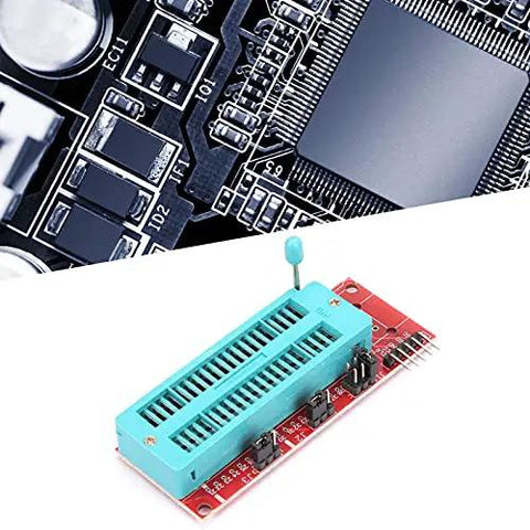 Universal Programmer Emulator Kit For PC With Kit2 Kit3 Debugger showing hardware adapter components and circuit board close-up