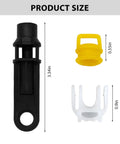 Transmission Shifter Cable Linkage Bushing Repair Kit OEM 52855956AG, dimensions shown: black, yellow, white components.
