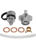 Quick Twist Oil Drain Valve M14-1.50 Kit With Stainless Steel Hose Attachment For Super Easy At Home Oil Change Setup No Tools Needed, valve kit parts