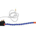 Plug And Play Ready Adjustable Mist Coolant Lubrication Spray Kit For CNC Lathe Milling Rigs showing flexible blue hose and connectors.