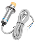 8mm NPN NO Inductive Proximity Switch Sensor, 12-24V DC (6-36V) Wide Range, 2-wire, cylindrical metal body with attached wires