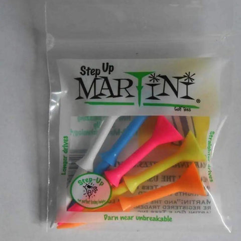 Step Up Golf Tees 3 And A Quarter Inch Mixed Color Pack Of 5 for Consistent Tee Height Durable Plastic Tees for Practice and On Course