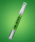 Drip Free 3D Printer Lubricant Stick Pack for Linear Rails Lead Screws and Bearings PTFE Infused Oil ISO Grade 100 on green background.