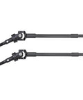 Pair of Beefy Hard Steel Front CVD Drive Shafts for 1 Tenth Axial SCX10 I RC Crawler, 103mm long, visible bolts at one end.