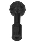 Heavy Duty Spherical Wood Carving Burr 10mm Grinding Bit For Angle Grinders with textured black steel surface.