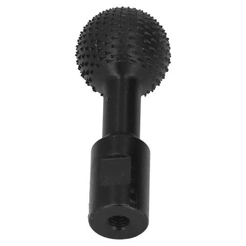 Heavy Duty Spherical Wood Carving Burr 10mm Grinding Bit For Angle Grinders with textured black steel surface.