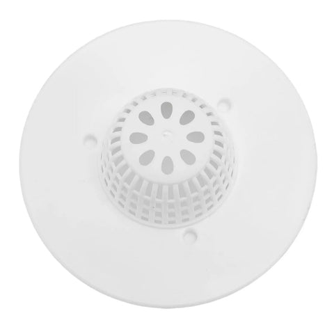 Thonlai Plastic Bathtub Drain Strainer Set of 6, Hair Stopper for All, white circular design with central mesh for hair catching.