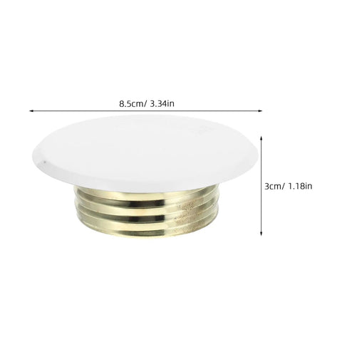 Slick White Iron Fire Sprinkler Covers 2 Pack 3.34x1.18 inch discreet ceiling plates in white finish for hiding fixtures.