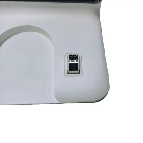 White Charging Dock For Xiaomi Mijia G1 MJSTG1 Robotic Vacuum Cleaner Replacement Docking Station Base And Charging Pad With Precise Alignment For Rock Solid Power During Recharge, white dock close-up