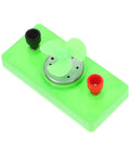 Mini Solar Powered DC Motor For Science Experiments And Hands On DIY Projects, green base with fan blades and connectors