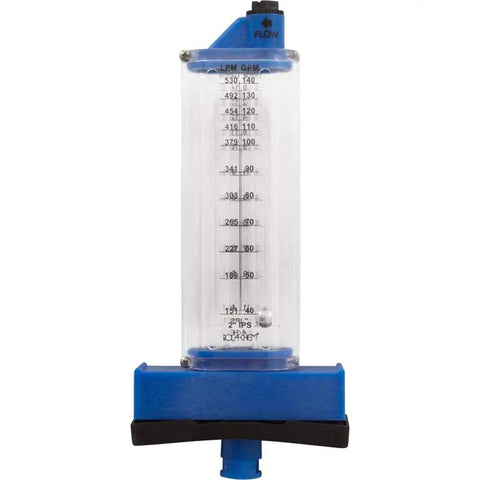 Top Mount Flowmeter For 2 Inch PVC Pipe, 40 To 140 GPM Range, accurate flow rate reading for residential pool filtration systems