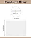 Dimensions of UHMW Plastic Sheet 8 X 10 X 1/16 White, Ultra High Molecular Weight Polyethylene Sheet shown