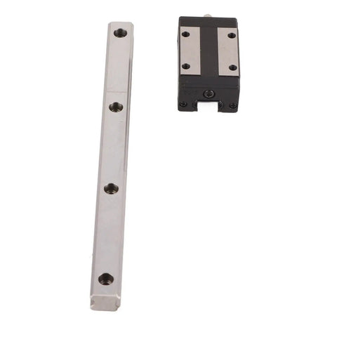 Heavy Duty Linear Guide Rail And Bearing Slider Kit With Slick Ball Bearings For Smooth 3D Printer And Cnc Motion Control Two Hundred Millimeter Long Hardened Steel Blocks Built Tough For Daily Garage Project Grind And Precision Tracking