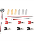 Hands On Fun Kid Friendly Energy Science Kit With Potato And Lemon Battery Experiments Digital Clock And Light Bulb Included Green Power Learning Project Using Zinc Copper Plates And Wires showing components