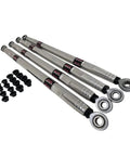 RZR XP Turbo Heavy Duty Radius Rods Rear Arms Upgrade Kit For Off Road UTVs, 12mm Bolts, 5x Stronger Than Stock, Beefy Rear Suspension Upgrade For Rugged Trails And High Impact Rides. Polished 6061 aluminum radius rods and hardware