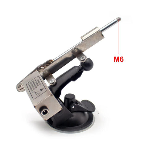 Beefy Mini Telescopic Linear Actuator with 60mm aluminum plate and 39mm stroke, showing the M6 interface and strong suction cup