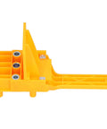 Pro Grade Dowel Jig For Woodworking With 6mm 8mm 10mm Drill Bit Guide And 0-50mm Scale, yellow handheld tool