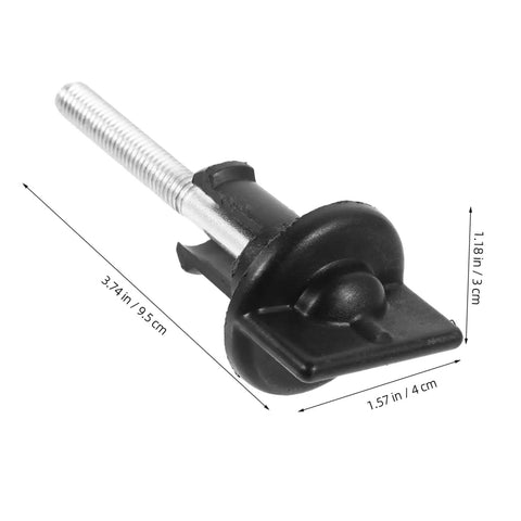 Spare Tire Bolt Retainer Clamp For CRV 74652 003, showing dimensions, heavy-duty steel part for wheel hold down, easy installation.