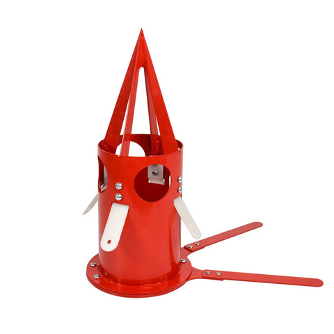 Beefy Big Bag Dispenser Unloader For Bulk Bags, Heavy Duty Feed Grain And Fertilizer, Rust Resistant Portable Unloader Tool For Farm, Warehouse And Home Use Red, red metal bulk bag unloader