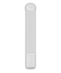 Top Shelf 20 Inch Slim Line Drop In Water Filter Replacement, transparent cartridge with white cap, designed for hard water treatment.