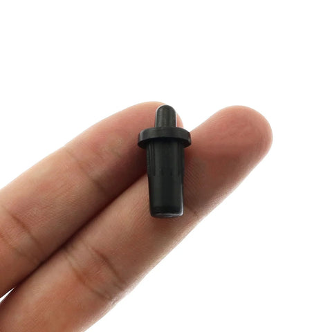 Easy Install Cabinet Door Repair Pins Damper Replacement Kit 25mm x 7.5mm Black Durable Plastic Shutter Spring Loaded