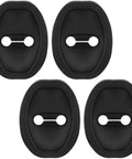 Rock Solid Silicone Car Door Lock Covers For Nissan Rogue 2008 To 2025, black silicone bumpers, pack of 4, weather resistant design.