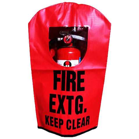 Heavy Duty Fire Extinguisher Covers Fit 10 To 20 Lb Portable Tanks All Weather Protective Sleeves For Indoor And Outdoor Use Built Tough To Handle Any Climate Keeps Equipment Clean And Dry 10 Pack with clear window