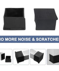 Premium Pvc Table Leg Caps Are A Total Game Changer For Hardwood Floors They Stop Scratches Cold And Silence Chair Screeching With This 18 Piece Kit showing different caps.