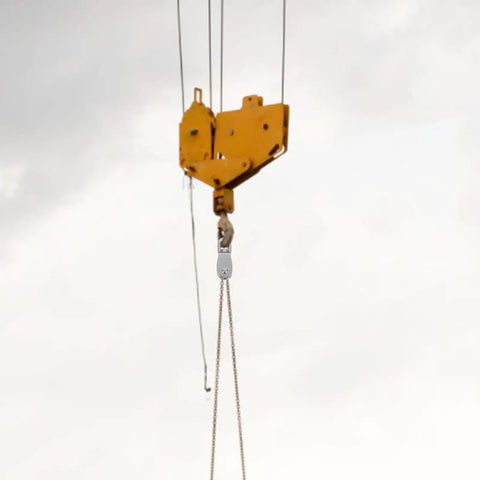 304 Stainless Steel Single Swivel Pulley Block, Beefy Heavy Duty Cable Pulley Wheel, Traction Roller For Wire Rope Lifting And Towing, Rugged Rigging Gear For Safe Hauling, yellow swivel hoist block with chain