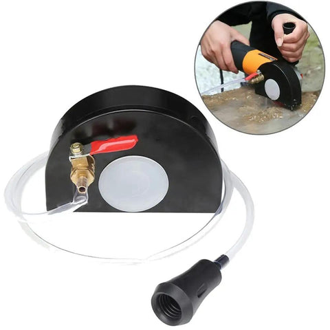 Angle Grinder Shield Kit With Dust Guard Shroud 360 Degree Pro Grade Protective Cover for Wet Cutting and Dust Collection, black.