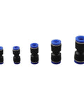 Top Flight 60 Piece Pneumatic Push Fitting Kit Assortment With 4mm To 12mm Quick Connect Straight Adapters For Air Compressors And DIY Plumbing Projects To Get The Job Done Fast Without Any Hassle, black plastic push fittings