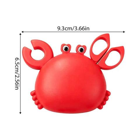 Magnetic Crab Shaped 4-in-1 Multi Tool Box Cutter With Bottle Opener And Handy Mini Scissors, 6.5x9.3 cm, red design