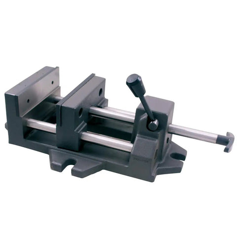 Pro Series Heavy Duty Beefy Iron Quick Slide Drill Press Vise, 6 Inch Wide Jaw, 1.875 Inch Depth, 6.25 Inch Opening, Precision Ground Surfaces, Rock Solid Workholding For Shop Benchtop Drilling, iron drill press vise