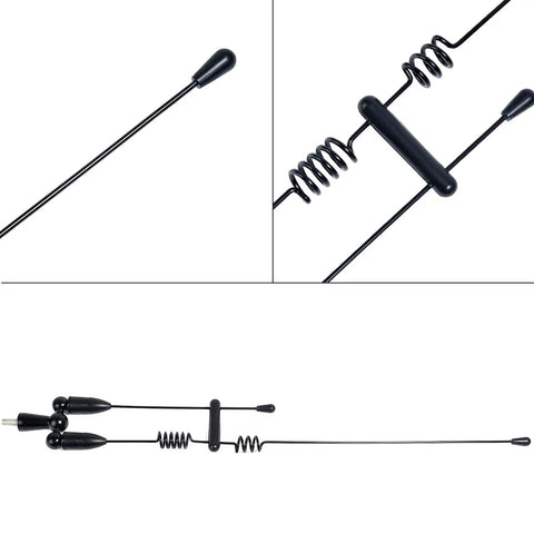 Dual Band Ham Antenna For 2M And 70cm Radios With Magnet Mount And 13 Foot RG58 Coax Cable PL259 Plug 136 To 174 MHz And 400 To 470 MHz Coverage Mobile Car Antenna Kit For Peak VHF UHF Performance with coiled spring design