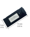 3.7V 1800mAh Drone Battery Module For E88 E88PRO E525 P5 PRO P15 P15PRO LS-S1S V88 Drones with dimensions shown.