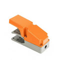 Heavy Duty Foot Pedal Switch For Industrial Control, Rugged Footswitch With Aluminum Alloy Body, Momentary On Control, Anti Slip Rubber Base, Reliable Contacts, Ydt1 68h orange industrial foot switch with metal base