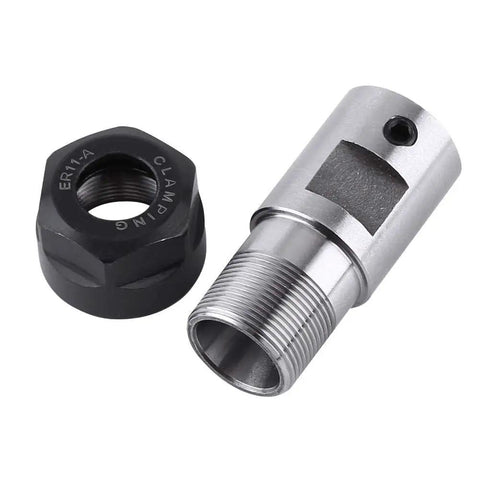 8mm Collet Chuck For CNC Milling Spindle Shaft Inner With Straight Shank And Clamping Nut Pro Grade Precision Ground For Deep Cuts