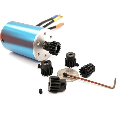Hardened Pinion Gear Set For RC Cars 32P 0.8M Pitch With One Eighth Inch Hole And Hex Key 12T 13T 14T 15T 16T Smooth
