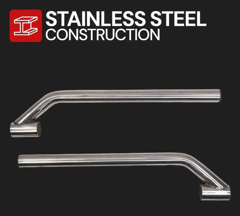 2 Pack Stainless Steel Poly Fender Mounting Kit For Semi Trucks And Trailers Fits 19.5 To 24.5 Inch Tires, steel construction arms