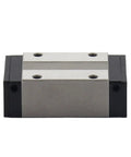Heavy Duty Metal Linear Motion Guide Slider Block Featuring Buttery Smooth Travel Carriage For DIY CNC Routing And Engraving Machines, top view.