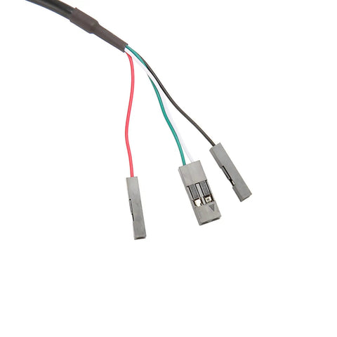 Next Level Game Ready 5.4 Foot Power Extension Cord With Glowing Led Status Light For Desktop Pc And Gaming Setups Badass Flexible Cable Extends Case Start Switch Zero Hassle wiring connectors close-up