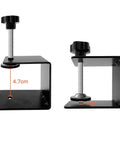 Heavy Duty Cold Rolled Steel C Clamps For Drawer Front Installation And Cabinet Assembly With Thick Anti Slip Rubber Pads Lock It Down Tight Bang For Your Buck Shop Ready Set Of Four, showing two clamps with measurements.