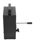 Side view of 4 Ton Heat Press Machine With Dual Heating Plates And LED Display Four And A Half By Four Point Seven Inch Dual Heated Plates
