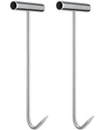 2 Pack Heavy Duty Manhole Cover Hook Lifter T Shaped Stainless Steel Manhole Lifting Hooks Workhorse Lifting and Pulling Tool for Septic Tanks Storm Drains Sewer Lids and More 11.4 Inch
