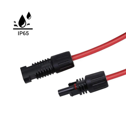 Beefy 20Ft Solar Panel Extension Cable 10 AWG With Male And Female Connectors UV Resistant Waterproof PV Wire TUV Certified